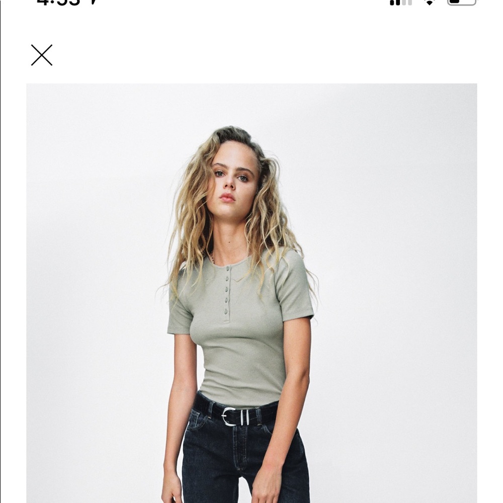 Zara ribbed body suit